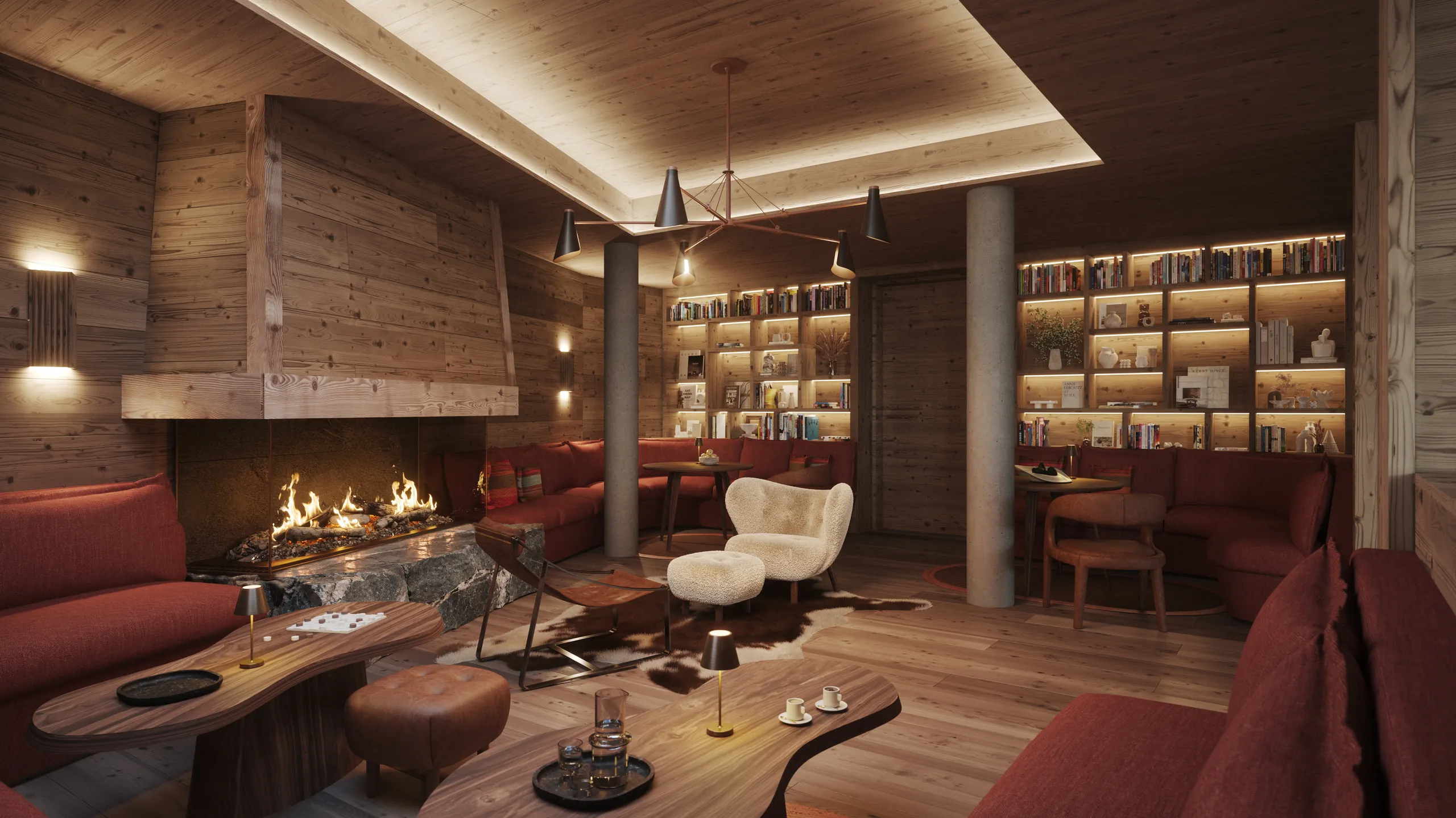 The Listening Room lounge at The Ski Lodge