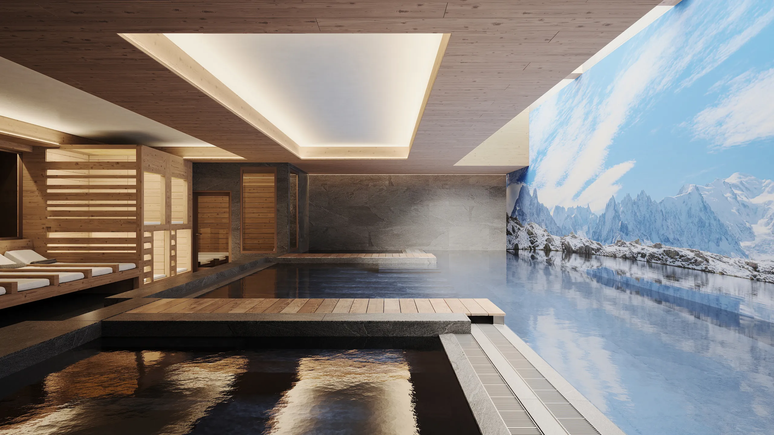 Indoor pool at The Spa, The Ski Lodge
